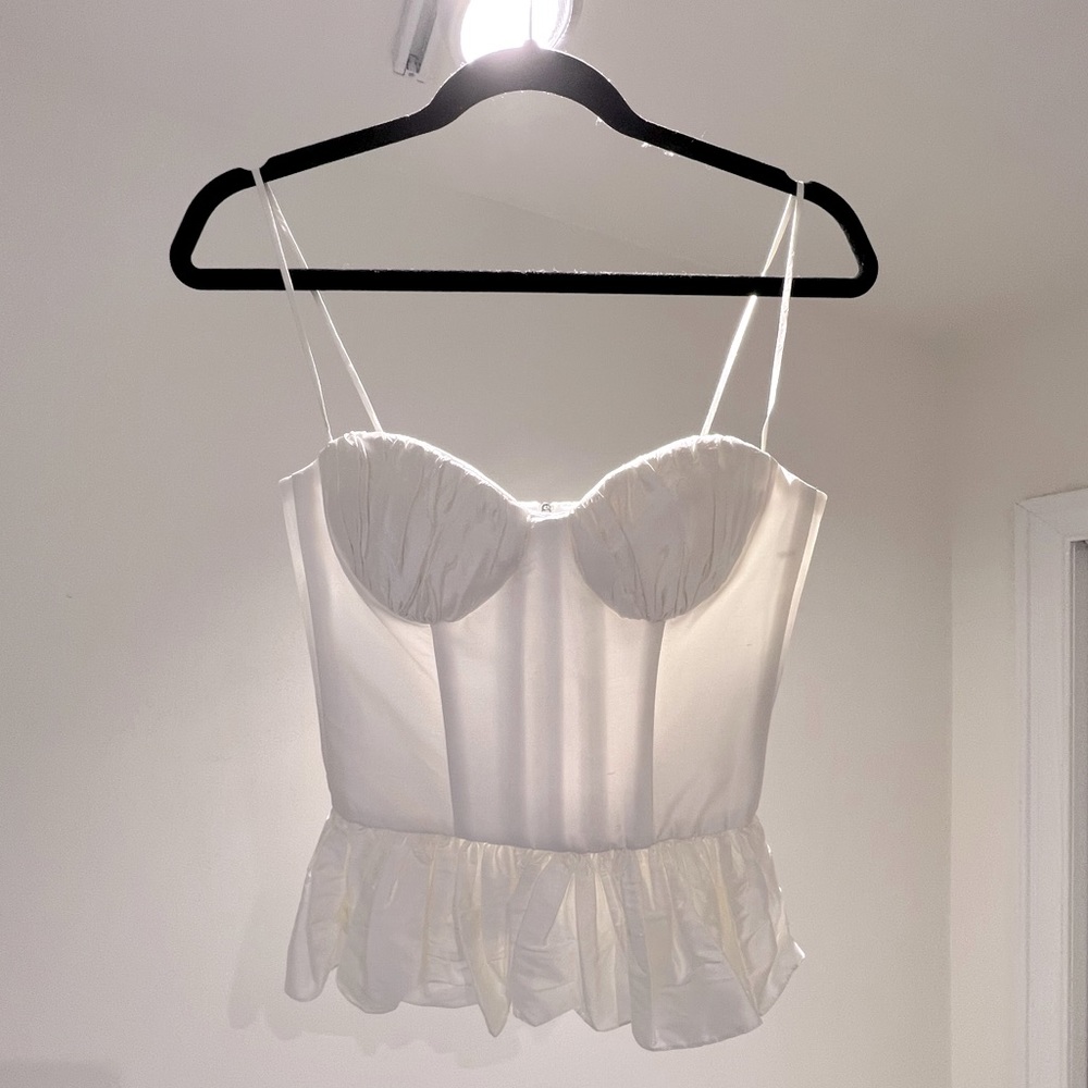 ROZIE CORSETS - peplum-hem gathered top